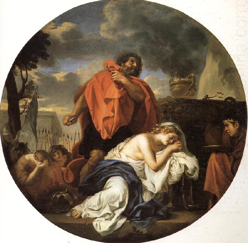 LE BRUN, Charles Jephthah's Sacrifice china oil painting image